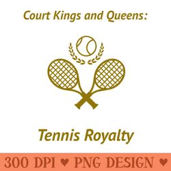 court kings and queens tennis royalty tennis - high-quality png download