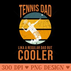 tennis dad retro style grunge - png illustrations