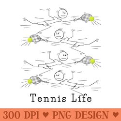 tennis life - png downloadable art
