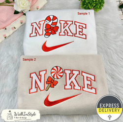 cute candy nike embroidered sweatshirts, nike embroidery matching