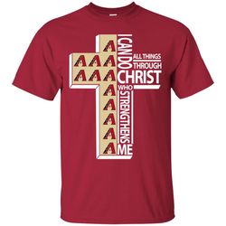 i can do all things through christ arizona diamondbacks t shirts