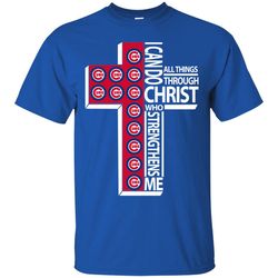 i can do all things through christ chicago cubs t shirts