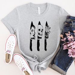 horror knives shirt, cool girl in knives t-shirt, skeleton in knives sweatshirt, horror movie knives sweatshirt, ghostfa