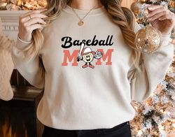 baseball mom sweatshirt, baseball sweatshirt for women, sports mom hoodie, mothers day gift, retro baseball mama game da
