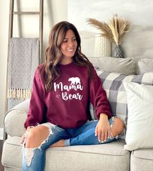 mama bear sweatshirt, mama bear hoodie, momma bear hodie, mama bear gift, sweatshirts for mom, mothers day gift, mom lif