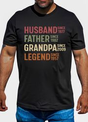 personalized dad grandpa shirt, husband father grandpa legend shirt, new grandpa shirt, pregnancy announcement grandpa t