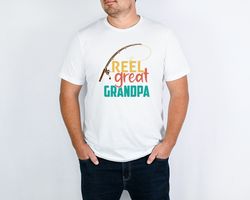 reel great grandpa shirt, grandpa fishing shirt, fathers day gift, fisherman grandpa shirt, great grandpa shirt, funny
