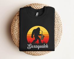 bigfoot tshirt, saxsquatch funny bigfoot saxophone shirt, funny bigfoot tee, saxophone unisex tee , fathers day gift