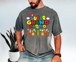 funny grandfather shirt , super granddaddio shirt ,super hero grandfather ,fathers day gift for grandpa, gift from grand