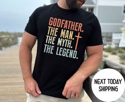 godfather shirt, the godfather gift, the godfather tshirt for new godfather, godfather birthday t shirt for men, go