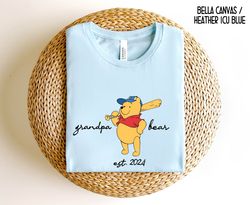 grandpa est shirt personalized grandpa bear shirt ,fathers day gift ,grandpa pregnancy announcement grandpa birthda