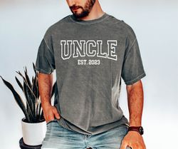 personalized uncle shirt,uncle est 2024 shirt, comfort colors uncle shirt,pregnancy announcement for uncle,fathers