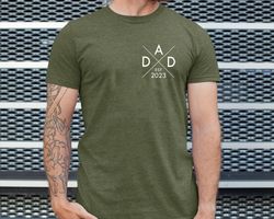 dad est shirt, first time father shirt, 1st fathers day gift, dad birthday gift, new dad gift, pregnancy announcement