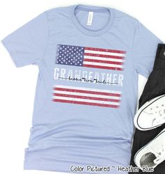 custom grandfather patriotic flag shirt, personalized grandfather shirt with kids names, fathers day gift for grandfathe