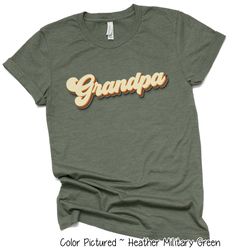 custom retro grandpa shirt, personalized grandpa shirt ,fathers day gift for grandpa, fathers day shirt, new grandpa,