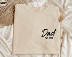 dad est shirt custom dad tshirt dad gift for new dads dad est t shirt fathers day gifts new dad hospital shirt comfort