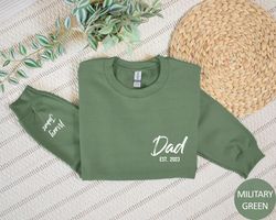 personalized dad est shirt, comfort colors custom dad shirt, fathers day gifts, gift for papa, new daddy tshirt, dad est