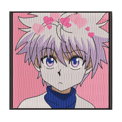 killua zoldyck embroidery design /killua zoldyc anime embroidery design/ swoosh pooh machine embroidery / design pes dst