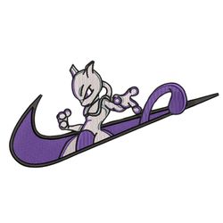 mewtwo nike embroidery / imewtwo nike embroidery design/ swoosh pooh machine embroidery / design pes dst