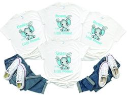 baby shower matching shirts baby shower elefante shirtsblue elephant family shirtselephant baby shower theme shirt