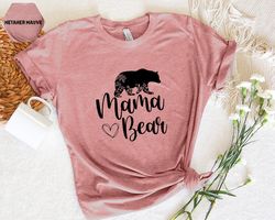 Mama Bear Shirts, Mama Bear T-shirts, Mom tee, Mom Life shirts, Mama Bear shirts, Floral Mama Bear shirts, shirts for Mo