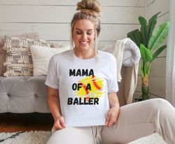 mama softball shirt, mama of a baller shirt, softball mama tshirt, game day t-shirt, mom softball tee, baller mama shirt