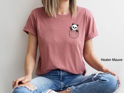 panda bear shirt, panda mom shirt, pocket panda bear shirt, pet lover shirts, mothers day gift, panda bear mom gift, cut