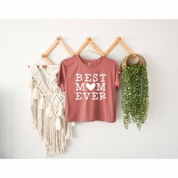 Best Mama Ever Crop Top, Motherhood Love Crop Top, New Mommy Crop Top, Motherhood Gift, My Happy Mom Gift, Promoted Mom