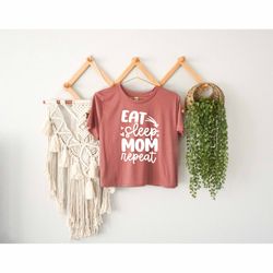 eat sleep mom crop top, my happy mom crop top, mom life crop top, best mother crop top, mama family crop top, bonus mom