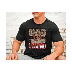 The Man The Myth The Legend Shirt, Leopard Print Dad Shirt, Retro Dad Tee, Funny Shirt For Men, Fathers Day Gift From Wi