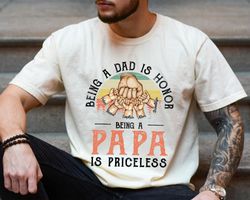 personalized papa shirt, custom papa with kids shirt, fathers day gift from kids, dad birthday gift, daddy shirt, gift