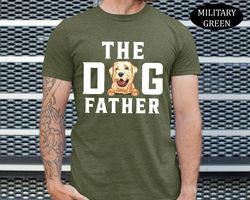 personalized the dogfather shirt, custom fathers day gifts for dog dad, shirt for dog lover, dog owner gift, dog dad swe