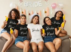 Bridesmaids Shirt, Bridesmaid custom tshirts, Wedding Custom Shirts, Maid of Honor Shirt, Bridesmaid Gift, Bridal Party