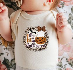 cute halloween baby onesie, my first halloween onesie, 1st halloween outfit, 1st halloween baby gift, first halloween