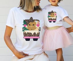 Mommy and Me Christmas, Mother Daughter Christmas Shirts, Pink Santa Matching Christmas Shirt, Retro Santa bodysuit baby