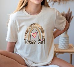 texas girl shirt,girl tee, texas chica shirt, texas gift, texas shirt, womens texas shirt, texas rainbow shirt, rainbow