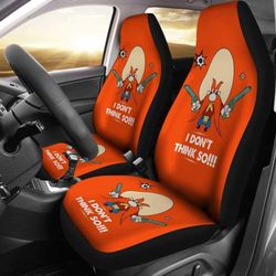 yosemite sam car seat covers looney i don't think so fan gift