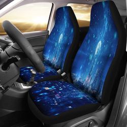 anime night landscape car seat covers