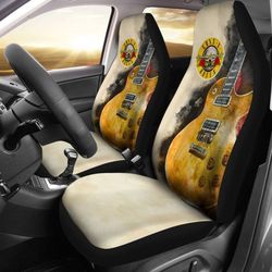 guns n' roses car seat covers guitar rock band fan