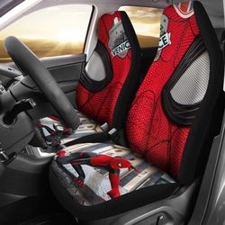 far from home spider man face car seat covers