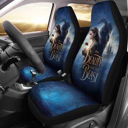 fan beauty and the beast car seat covers