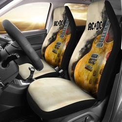 acdc car seat covers guitar rock band fan gift