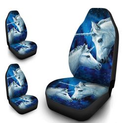 white unicorn car seat covers custom cute galaxy unicorn car accessories gifts idea
