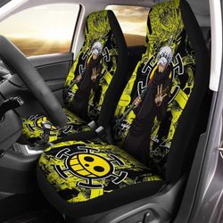 trafalgar law car seat covers custom one piece anime car accessories