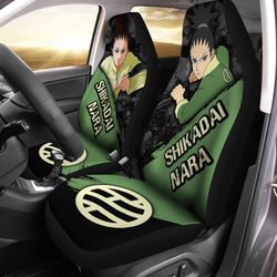 shikadai nara car seat covers custom boruto anime car accessories