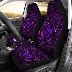 purple butterfly car seat covers custom butterflies car interior accessories