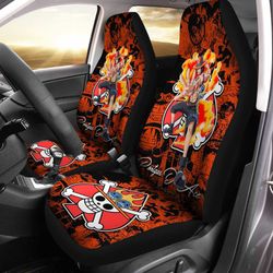 portgas d. ace car seat covers custom one piece anime car accessories