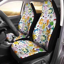 pokemon chibi pattern car seat covers
