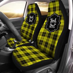 personalized maclachlan tartan car seat covers custom name car accessories