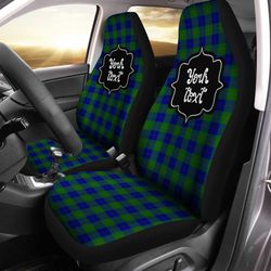 personalized barclay tartan car seat covers custom name car accessories